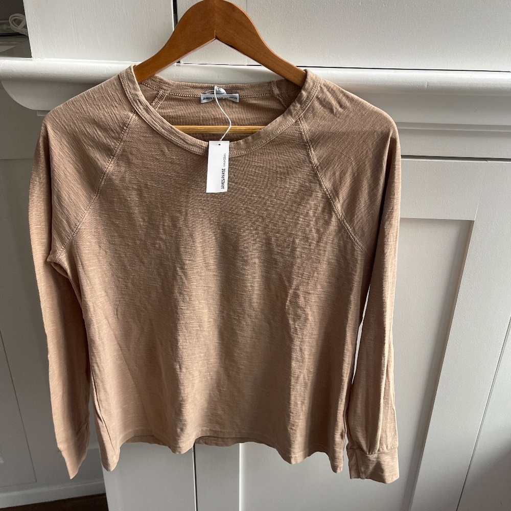 James Perse Women's Jersey Raglan Crew NWT Size 1